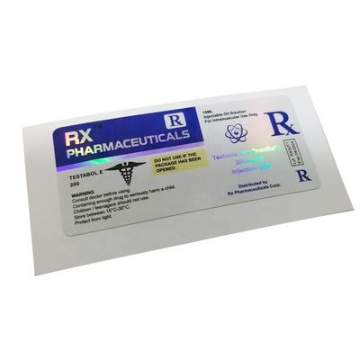 Nhãn chai dược phẩm màu Pantone chịu nhiệt để tiêm steroid