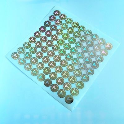 Nhãn in hình ba chiều bằng vàng không thấm dầu CMYK cho chai 10ml