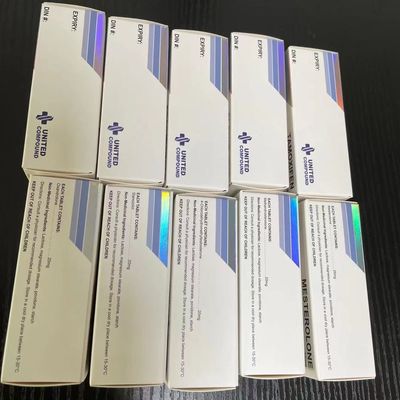 Máy tính bảng Winstrol In hộp giấy, dập hộp thuốc lá bạc dập nổi