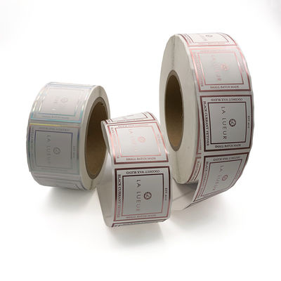 Nhãn dán trong suốt bằng giấy bạc SGS, Nhãn chai mỹ phẩm chống tia cực tím