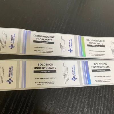 ISO9001 PMS Màu 26mm Nhãn chai 30ml có in lá bạc