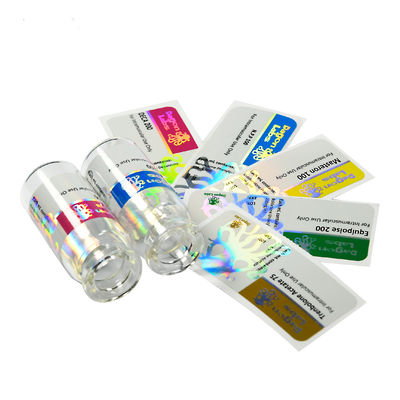 Nhãn chai nhỏ giọt 10ml chống hàng giả, Nhãn dán dài 6cm