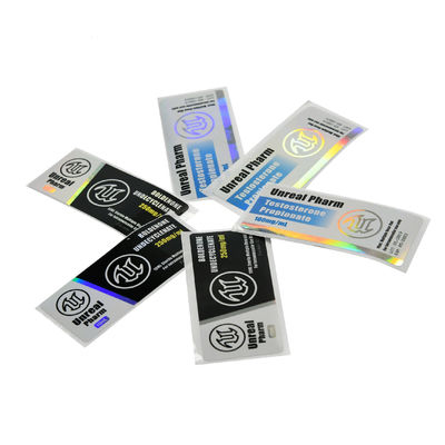 Keo dán mạnh 25x60mm Hologram 10ml Nhãn lọ cho Primobolan 100mg / Ml