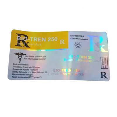 Nhãn tự dính Bạc bóng 10ml Lọ 10ml Chiều rộng 30mm