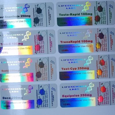 Nhãn chai thuốc OEM, Hình dán ba chiều bảo mật giấy 80gsm