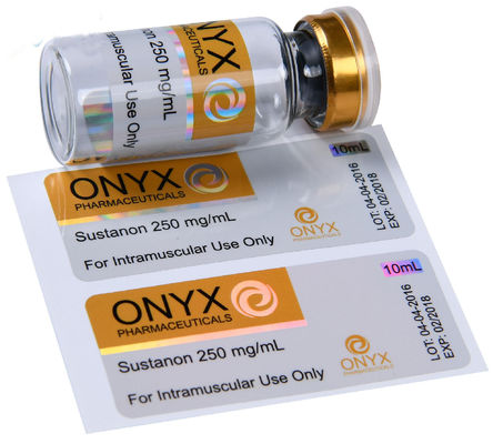 Nhãn chai thuốc OEM, Hình dán ba chiều bảo mật giấy 80gsm
