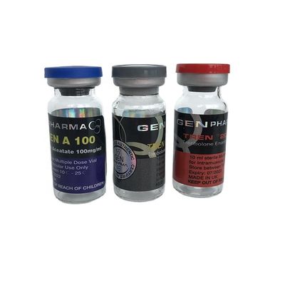 Nhãn Lọ Steroid 25x60mm Chống Giả mạo Hình ảnh ba chiều bằng bạc
