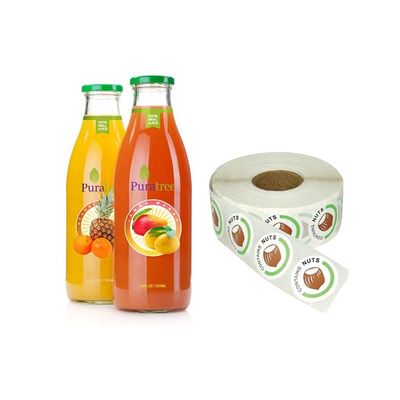 Nhãn lọ lưu trữ in lá vàng, Nhãn tự dính PET