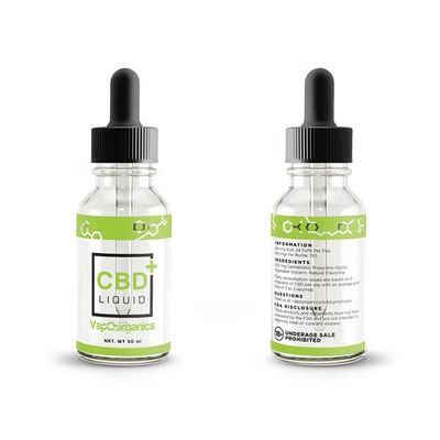 Nhãn lọ thủy tinh bằng giấy Vinyl, Nhãn chai Cbd in offset