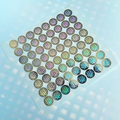 Nhãn in hình ba chiều bằng vàng không thấm dầu CMYK cho chai 10ml