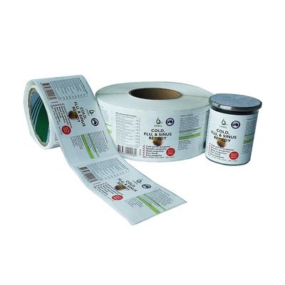 Keo tự dính chống thấm nước Nhãn chai thuốc 6x12cm Cán mờ