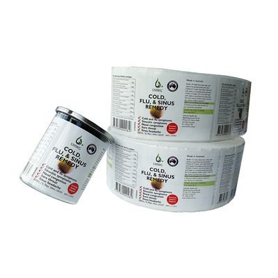 Keo tự dính chống thấm nước Nhãn chai thuốc 6x12cm Cán mờ