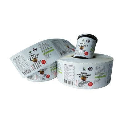 Keo tự dính chống thấm nước Nhãn chai thuốc 6x12cm Cán mờ