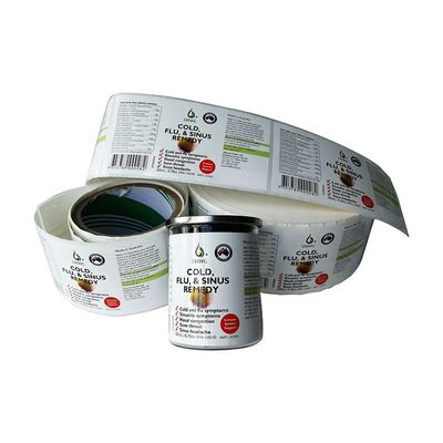 Keo tự dính chống thấm nước Nhãn chai thuốc 6x12cm Cán mờ