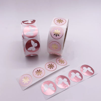Miếng dán Vinyl PVC trong suốt chống tia cực tím OEM với dập lá vàng hồng