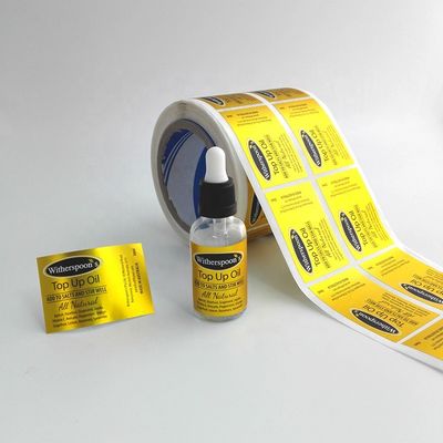 Nhãn dán PVC Vinyl chịu nhiệt 3,5x7,6cm Nhãn chai nhỏ giọt 30ml