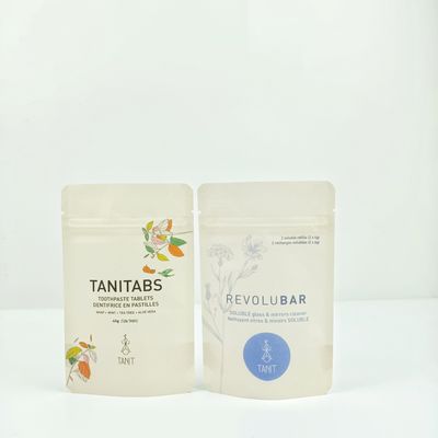 Túi nhôm Ziplock PE, Túi bao bì cấp thực phẩm có thể phân hủy sinh học