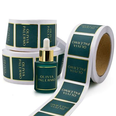 RoHS Keo dán lá vàng 20x80mm Tự dính Matt Lamination