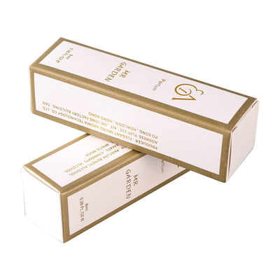 Hộp giấy mỹ phẩm các tông cao 105mm vàng lá cho chai nước hoa tinh dầu
