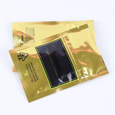 In đen tùy chỉnh Màu vàng kim loại Túi Mylar bóng nhiều lớp cho viên nang dược phẩm