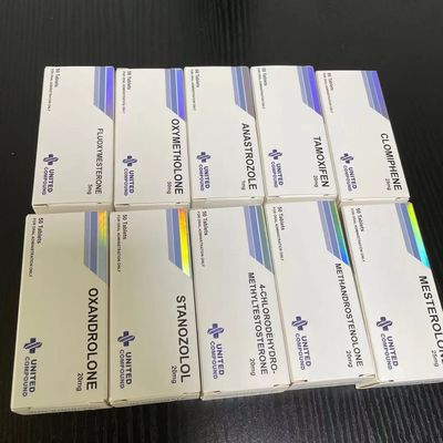 Máy tính bảng Winstrol In hộp giấy, dập hộp thuốc lá bạc dập nổi